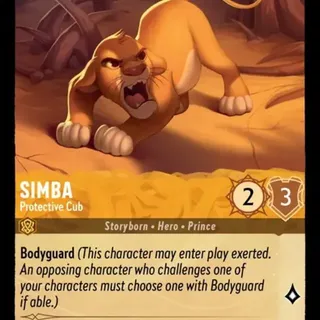 Disney Lorcana: The First Chapter COMMON Simba - Protective Cub #20/204