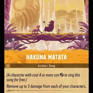 Disney Lorcana: The First Chapter COMMON Hakuna Matata #27/204