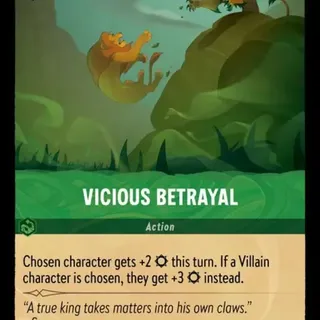 Disney Lorcana: The First Chapter COMMON Vicious Betrayal #100/204