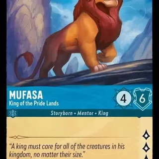 Disney Lorcana: The First Chapter COMMON Mufasa - King Of The Pride Lands #155/204