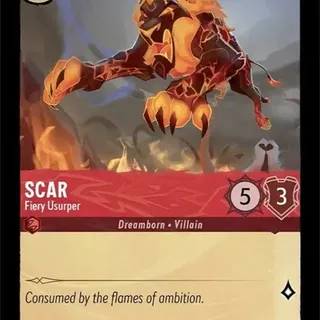 Disney Lorcana: The First Chapter COMMON Scar - Fiery Usurper #122/204