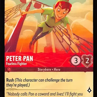 Disney Lorcana: The First Chapter COMMON Peter Pan - Fearless Fighter #119