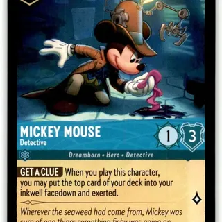 Disney Lorcana: The First Chapter COMMON Mickey Mouse - Detective #154/204