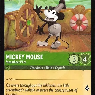 Disney Lorcana: The First Chapter COMMON Mickey Mouse - Steamboat Pilot #89/204
