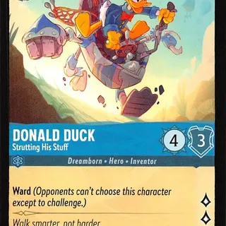 Disney Lorcana: The First Chapter COMMON Donald Duck - Strutting His Stuff #144/204