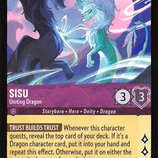 Disney Lorcana: Azurite Sea SUPER RARE Sisu - Uniting Dragon #54/204