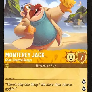 Disney Lorcana: Azurite Sea RARE Monterey Jack - Good Hearted Ranger #13/204