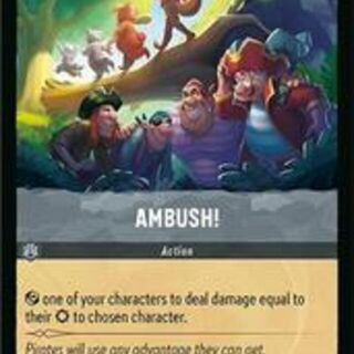 Disney Lorcana: Azurite Sea RARE Ambush #198/204