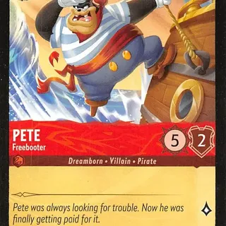 Disney Lorcana: Azurite Sea RARE Pete - Freebooter #122/204