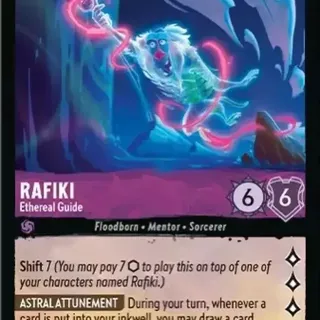 Disney Lorcana: Azurite Sea RARE Rafiki - Ethereal Guide #52/204