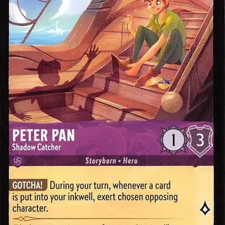Disney Lorcana: Azurite Sea UNCOMMON Peter Pan - Shadow Catcher #58/204