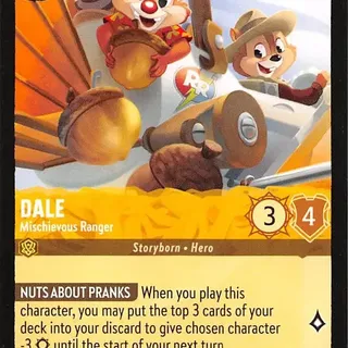 Disney Lorcana: Azurite Sea UNCOMMON Dale - Mischievous Ranger #18/204