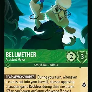 Disney Lorcana: Azurite Sea UNCOMMON Bellwether - Assistant Mayor #90/204