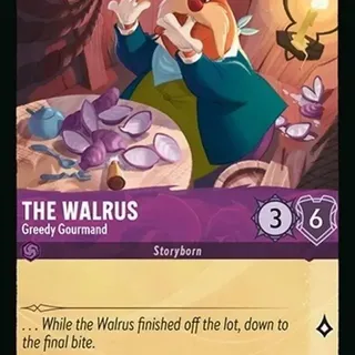 Disney Lorcana: Azurite Sea UNCOMMON The Walrus - Greedy Gourmand #46/204