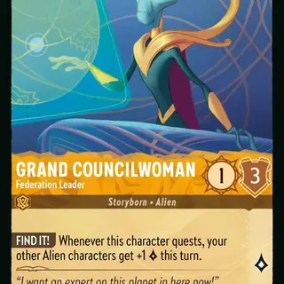 Disney Lorcana: Azurite Sea UNCOMMON Grand Councilwoman - Federation Leader #17/204