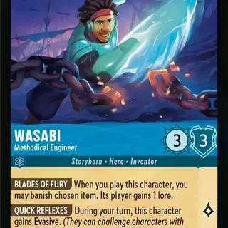 Disney Lorcana: Azurite Sea UNCOMMON Wasabi - Methodical Engineer #149/204