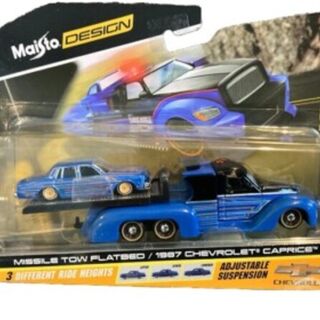 Maisto Design Elite Transport - Missile Tow Flatbed with 1987 Chevrolet Caprice 1/64