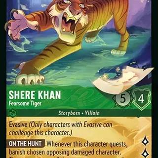Disney Lorcana: Whispers In The Well LEGENDARY Shere Khan - Fearsome Tiger #88/204