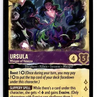 Disney Lorcana: Whispers In The Well RARE Ursula - Whisper Of Vanessa #59/204