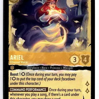 Disney Lorcana: Whispers In The Well RARE Ariel - Ethereal Voice #17/204