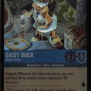 Disney Lorcana: Whispers In The Well COMMON FOIL Daisy Duck - Ghost Finder #141/204