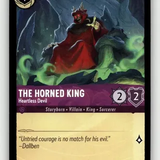 Disney Lorcana: Whispers In The Well COMMON FOIL The Horned King - Heartless Devil #38/204