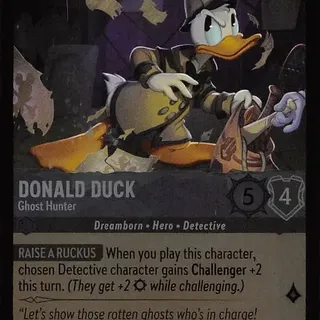 Disney Lorcana: Whispers In The Well COMMON FOIL Donald Duck - Ghost Hunter #172/204