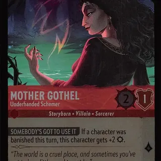 Disney Lorcana: Whispers In The Well COMMON FOIL Mother Gothel - Underhanded Schemer #110/204