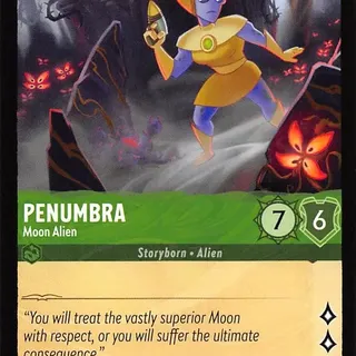 Disney Lorcana: Whispers In The Well RARE Penumbra - Moon Alien #84/204
