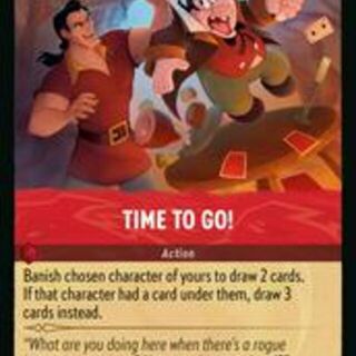 Disney Lorcana: Whispers In The Well UNCOMMON Time To Go #131/204