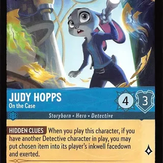 Disney Lorcana: Whispers In The Well UNCOMMON Judy Hopps - On The Case #137/204