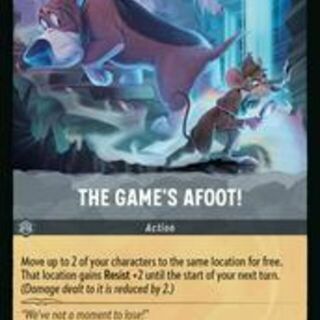 Disney Lorcana: Whispers In The Well UNCOMMON The Game's Afoot #198/204