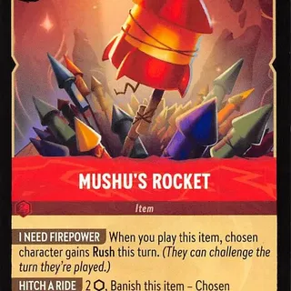 Disney Lorcana: Whispers In The Well UNCOMMON Mushu's Rocket #134/204