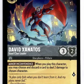 Disney Lorcana: Whispers In The Well UNCOMMON David Xanatos - Steel Clan Leader #184/204