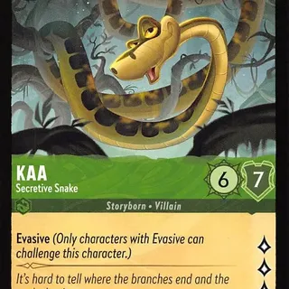 Disney Lorcana: Whispers In The Well UNCOMMON Kaa - Secretive Snake #79/204