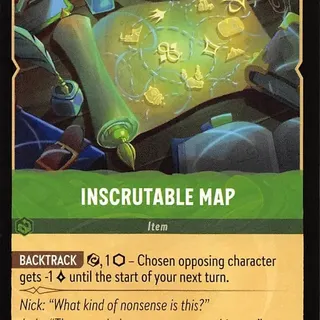Disney Lorcana: Whispers In The Well UNCOMMON Inscrutable Map #99/204