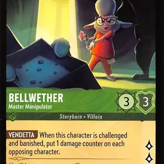 Disney Lorcana: Whispers In The Well UNCOMMON Bellwether - Master Manipulator #82/204