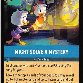 Disney Lorcana: Whispers In The Well UNCOMMON Might Solve A Mystery #163/204