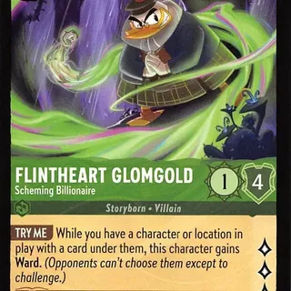 Disney Lorcana: Whispers In The Well UNCOMMON Flintheart Glomgold - Scheming Billionaire #76/204