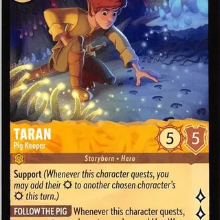 Disney Lorcana: Whispers In The Well UNCOMMON Taran - Pig Keeper #15/204