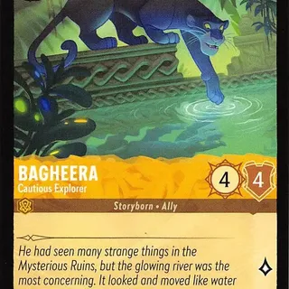 Disney Lorcana: Whispers In The Well UNCOMMON Bagheera - Cautious Explorer #12/204