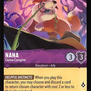 Disney Lorcana: Whispers In The Well UNCOMMON Nana - Canine Caregiver #53/204