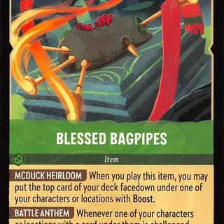 Disney Lorcana: Whispers In The Well UNCOMMON Blessed Bagpipes #101/204