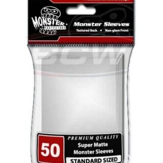 BCW Monster Deck Protectors Standard (50) - Matte White
