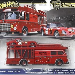 Hot Wheels Car Culture Team Transport - #83 - Ferrari 250 GTO & Fiat 642 RN2 Bartoletti Transporter