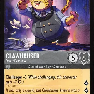 Disney Lorcana: Whispers In The Well COMMON Clawhauser - Donut Detective #175/204