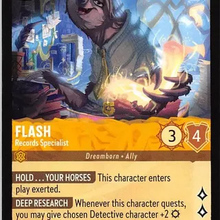 Disney Lorcana: Whispers In The Well COMMON Flash - Records Specialist #14/204