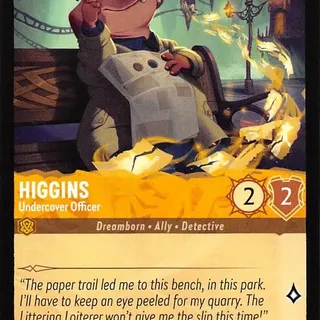 Disney Lorcana: Whispers In The Well COMMON Higgins - Undercover Officer #5/204