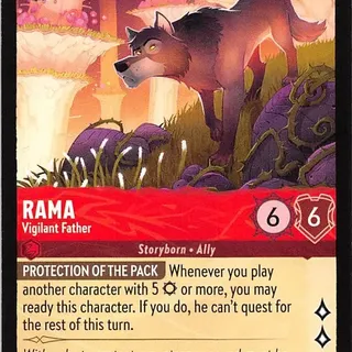 Disney Lorcana: Whispers In The Well COMMON Rama - Vigilant Father #109/204