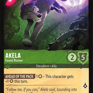 Disney Lorcana: Whispers In The Well COMMON Akela - Forest Runner #90/204